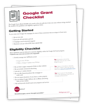 Google Ad Grant Checklist